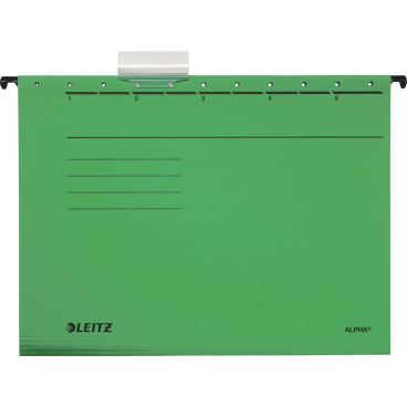 Hängemappe ALPHA A4 oben/seitlich offen grün Hängemappe ALPHA A4 oben/seitlich offen grün - Bild-Darstellung des Produktes 1