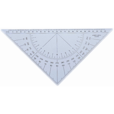 Nautischer Winkelmesser 2800M 28cm transparent Nautischer Winkelmesser 2800M 28cm transparent - Bild-Darstellung des Produktes 1