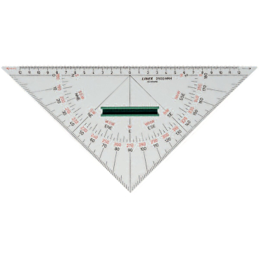 Nautischer Winkelmesser 2800MRH 28cm mit Griff transparent Nautischer Winkelmesser 2800MRH 28cm mit Griff transparent - Bild-Darstellung des Produktes 1