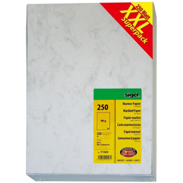 Designpapier Marmor A4 90g/qm VE=250 Blatt grau Designpapier Marmor A4 90g/qm VE=250 Blatt grau - Bild-Darstellung des Produktes 1