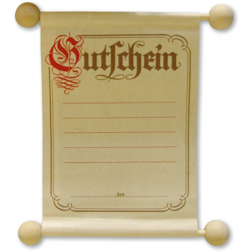 Gutschein im traditionellen Stil A5 Gutschein im traditionellen Stil A5 - Bild-Darstellung des Produktes 1