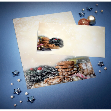 Designpapier Weihnachten A4 90g/qm 25 Blatt Winter Smell mit Zimtduft Designpapier Weihnachten A4 90g/qm 25 Blatt Winter Smell mit Zimtduft - Bild-Darstellung des Produktes 1