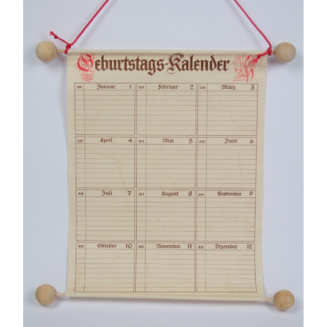 Geburtstags-Kalender Maße (BxH): 230x300mm Geburtstags-Kalender Maße (BxH): 230x300mm - Bild-Darstellung des Produktes 1