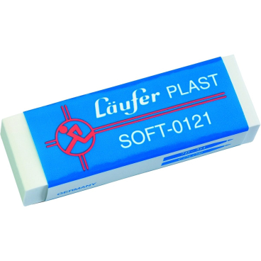 Radierer Plast Soft 0121 65x21x12mm weiß Radierer Plast Soft 0121 65x21x12mm weiß - Bild-Darstellung des Produktes 1