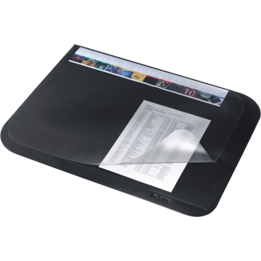 Schreibunterlage 65x50cm mit Vollsichtfolie schwarz Schreibunterlage 65x50cm mit Vollsichtfolie schwarz - Bild-Darstellung des Produktes 1