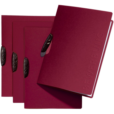 Bewerbungsmappe Swing A4 mit Prägung rot Bewerbungsmappe Swing A4 mit Prägung rot - Bild-Darstellung des Produktes 1