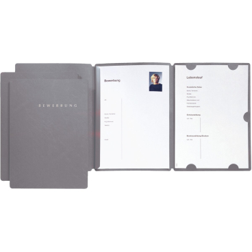 Bewerbungsset Select 3-teilig 3 Mappen grau Bewerbungsset Select 3-teilig 3 Mappen grau - Bild-Darstellung des Produktes 1