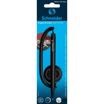 Kugelschreiber Klick-Fix-Pen M schwarz Schaftfarbe: schwarz Blisterkarte Kugelschreiber Klick-Fix-Pen M schwarz Schaftfarbe: schwarz Blisterkarte - Bild-Darstellung des Produktes 1