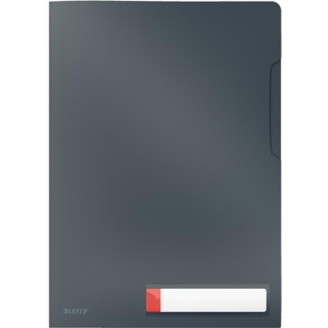 Sichthülle Cosy A4 PP mit Beschriftungsfenster genarbt VE=3 Stück grau Sichthülle Cosy A4 PP mit Beschriftungsfenster genarbt VE=3 Stück grau - Bild-Darstellung des Produktes 1