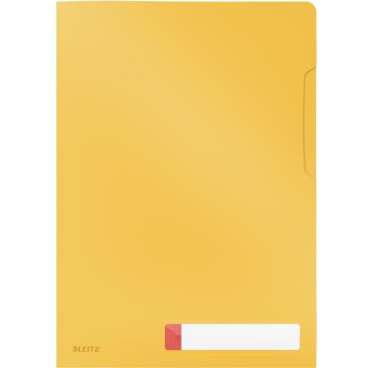Sichthülle Cosy A4 PP mit Beschriftungsfenster genarbt VE=3 Stück gelb Sichthülle Cosy A4 PP mit Beschriftungsfenster genarbt VE=3 Stück gelb - Bild-Darstellung des Produktes 1