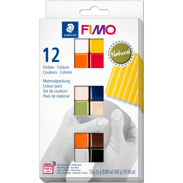 Modelliermasse Fimo soft -Natural Colours- sortiert 12x 25g Modelliermasse Fimo soft -Natural Colours- sortiert 12x 25g - Bild-Darstellung des Produktes 1