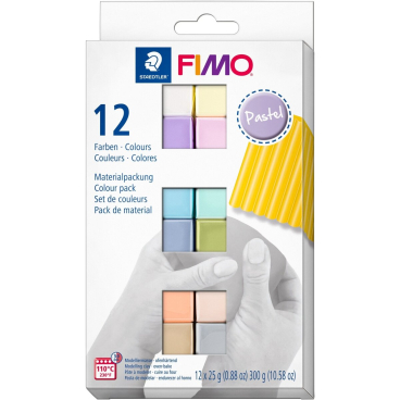 Modelliermasse Fimo soft -Pastel Colours- sortiert 12x 25g Modelliermasse Fimo soft -Pastel Colours- sortiert 12x 25g - Bild-Darstellung des Produktes 1