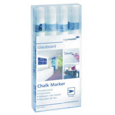 Kreidemarker 2-3mm weiß VE=4 Stück Kreidemarker 2-3mm weiß VE=4 Stück - Bild-Darstellung des Produktes 1