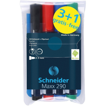 Board-Marker Maxx 290 nachfüllbar 2-3 mm sortiert 4er Etui Board-Marker Maxx 290 nachfüllbar 2-3 mm sortiert 4er Etui - Bild-Darstellung des Produktes 1