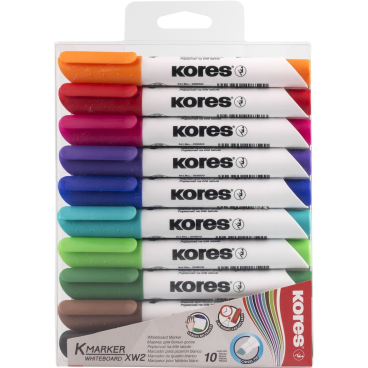Whiteboardmarker 3-5mm Keilspitze Set mit 10 Farben Whiteboardmarker 3-5mm Keilspitze Set mit 10 Farben - Bild-Darstellung des Produktes 1