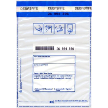 Sicherheitstasche Standard mini 175x240mm VE=100 Stück Sicherheitstasche Standard mini 175x240mm VE=100 Stück - Bild-Darstellung des Produktes 1