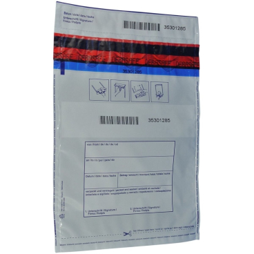 Standard-Safebag 50mµ 195x265 + 30mm Bon VE=100 Stück Standard-Safebag 50mµ 195x265 + 30mm Bon VE=100 Stück - Bild-Darstellung des Produktes 1