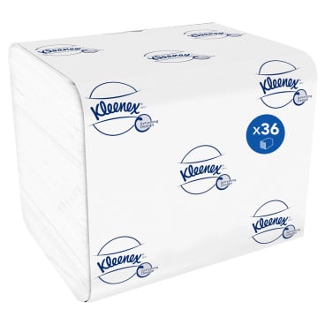 KLEENEX® 200 Toilet Tissue für Einzelblattsystem  1 Karton = 36 Packungen à 200 Blätter - Bild-Darstellung des Produktes 1
