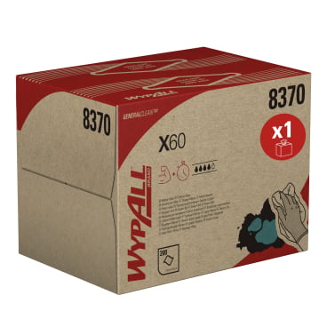 WypAll® X60 Papierwischtücher, 1-lagig, 43 x 31,8 cm 1 Bragbox = 200 Tücher - Bild-Darstellung des Produktes 1