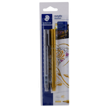 Staedtler Metallic Marker 1 Packung = 2 Stück, gold/silber - Bild-Darstellung des Produktes 1