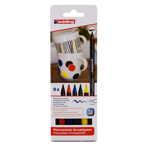 edding® 4200 Porzellan-Pinselstift, bunt
