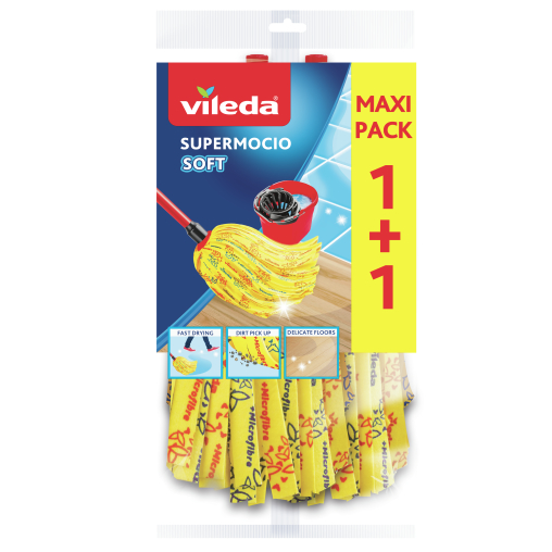 Vileda SuperMocio Soft Wischmop Ersatzkopf