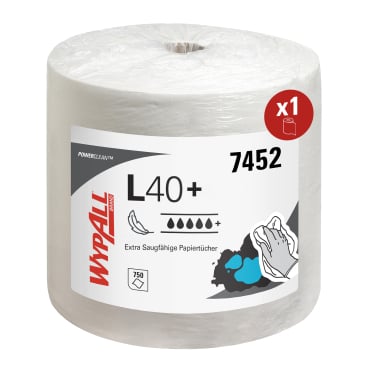WYPALL* L40 Wischtücher 1 Paket = 1 Rolle á 750 Abrisse - Bild-Darstellung des Produktes 1