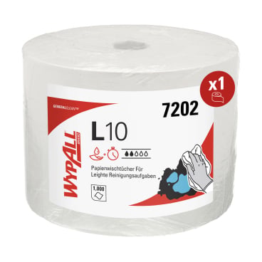 WYPALL* L10 Extra+ Wischtücher 1 Paket = 1 Rolle à 1000 Abrisse - Bild-Darstellung des Produktes 1