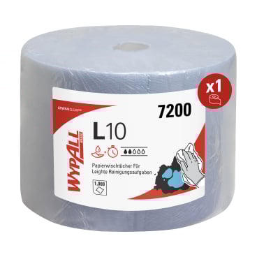 WYPALL* L10 Extra+ Wischtücher, B 24 x L 38 cm 1 Paket = 1 Rolle à 1.000 Abrisse - Bild-Darstellung des Produktes 1