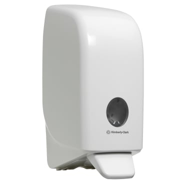 Kimberly-Clark Aquarius Seifenspender, weiß, 1L Maße (B x L x H): 11,6 x 23,5 x 11,4 cm - Bild-Darstellung des Produktes 1