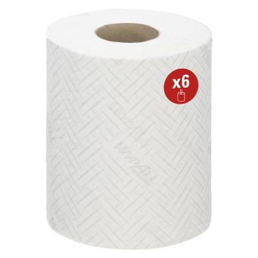 WypAll® L10 Papierreinigungstücher, 1-lagig, weiß 1 Paket = 6 Rollen à 430 Tücher = 2580 Tücher - Bild-Darstellung des Produktes 1