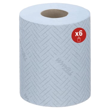 WypAll® L10 Papierreinigungstücher, 1-lagig, blau 1 Paket = 6 Rollen à 430 Tücher = 2580 Tücher - Bild-Darstellung des Produktes 1