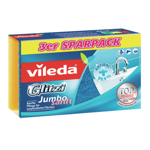 Vileda Glitzi Jumbo Scheuerschwamm sanft