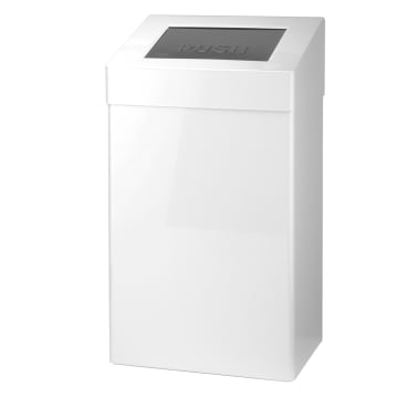 SanTRAL® ABU 50 Abfallbox, 50 Liter Edelstahl, pulverbeschichtet, weiß, P - Bild-Darstellung des Produktes 1