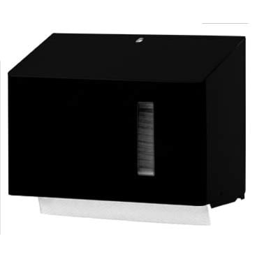 SanTRAL® HSU 15 Papierhandtuchspender Edelstahl, mattschwarz, pulverbeschichtet, P Interfold - Bild-Darstellung des Produktes 1