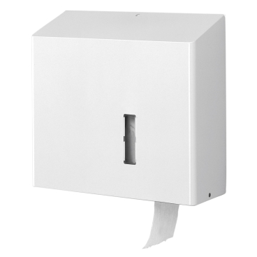 SanTRAL® RHU 31 Toilettenpapierspender Edelstahl, pulverbeschichtet, weiß, max. Ø 330 mm, P - Bild-Darstellung des Produktes 1