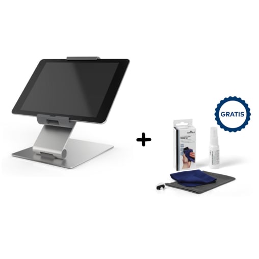 DURABLE Table Tablet Tischhalterung + Screenclean Travel Kit
