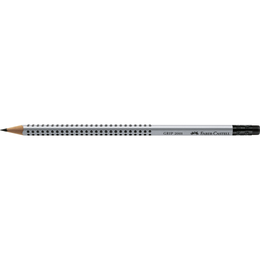 Faber-Castell Grip 2001 Bleistift mit Gummitip, HB