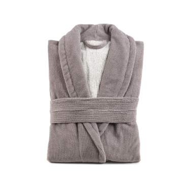 Gözze Turin Soft Bademantel mit Schalkragen, taupe Größe: S - Bild-Darstellung des Produktes 1