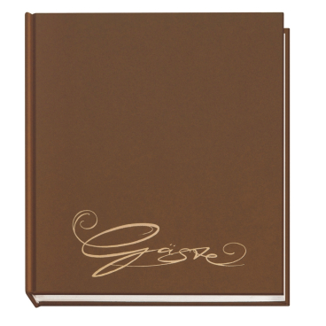 Gästebuch Classic 205x240mm 144 Seiten braun Gästebuch Classic 205x240mm 144 Seiten braun - Bild-Darstellung des Produktes 1