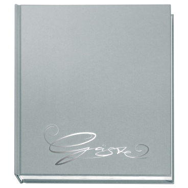 Gästebuch Classic 205x240mm 144 Seiten silber Gästebuch Classic 205x240mm 144 Seiten silber - Bild-Darstellung des Produktes 1
