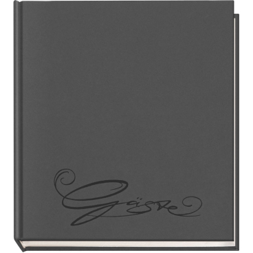 Gästebuch Classic 205x240mm 144 Seiten grau Gästebuch Classic 205x240mm 144 Seiten grau - Bild-Darstellung des Produktes 1