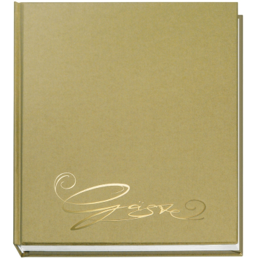 Gästebuch Classic 205x240mm 144 Seiten gold Gästebuch Classic 205x240mm 144 Seiten gold - Bild-Darstellung des Produktes 1