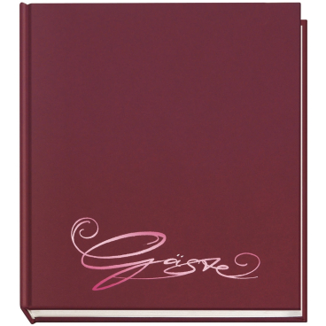 Gästebuch Classic 205x240mm 144 Seiten aubergine Gästebuch Classic 205x240mm 144 Seiten aubergine - Bild-Darstellung des Produktes 1