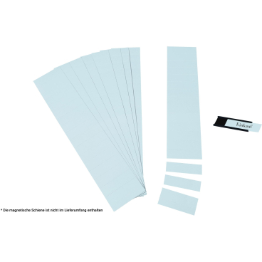 Einsteckkarten für 34mm Einsteckschiene 40x32mm hellblau VE=90 Stück Einsteckkarten für 34mm Einsteckschiene 40x32mm hellblau VE=90 Stück - Bild-Darstellung des Produktes 1