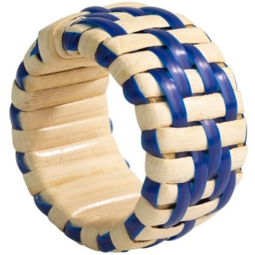 Lexington Wicker Serviettenring Holz Blau One Size - Bild-Darstellung des Produktes 1