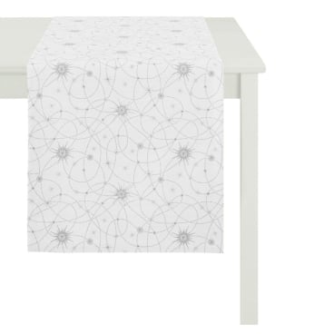 Apelt 3009 Tischläufer 48 x 140 cm Jaquard weiß 48x140 cm - Bild-Darstellung des Produktes 1