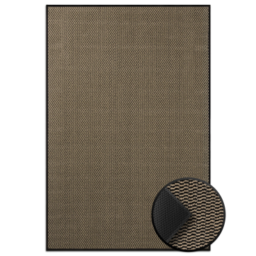 Floordirekt Schmutzfangmatte SKY Novo - Robuste TPE-Rückseite Rutschfest - Ocker-Schwarz 90 x 120 cm Ocker-Schwarz 90 x 120 cm - Bild-Darstellung des Produktes 1