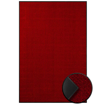 Floordirekt Schmutzfangmatte SKY Novo - Robuste TPE-Rückseite Rutschfest - Rot 90 x 150 cm Rot 90 x 150 cm - Bild-Darstellung des Produktes 1