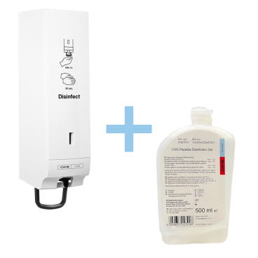 Desinfektionsgelspender Paradise Disinfect incl. Desinfektionsgel 1 Bundle = 1 Desinfektionsgelspender + 1 Flasche Desinfektionsgel - Bild-Darstellung des Produktes 1